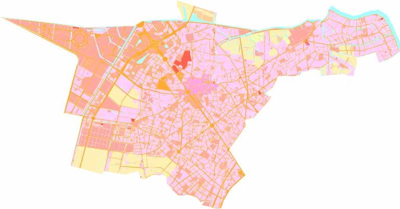 Bản đồ quy hoạch đất huyện Hóc Môn