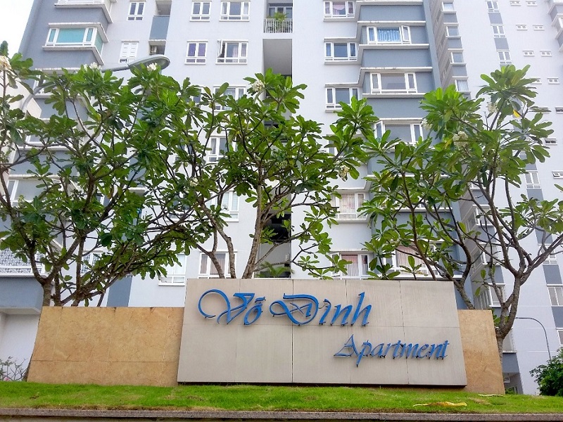 Chung cư Võ Đình Apartment nằm ngay trên mặt tiền đường Lê Văn Khương