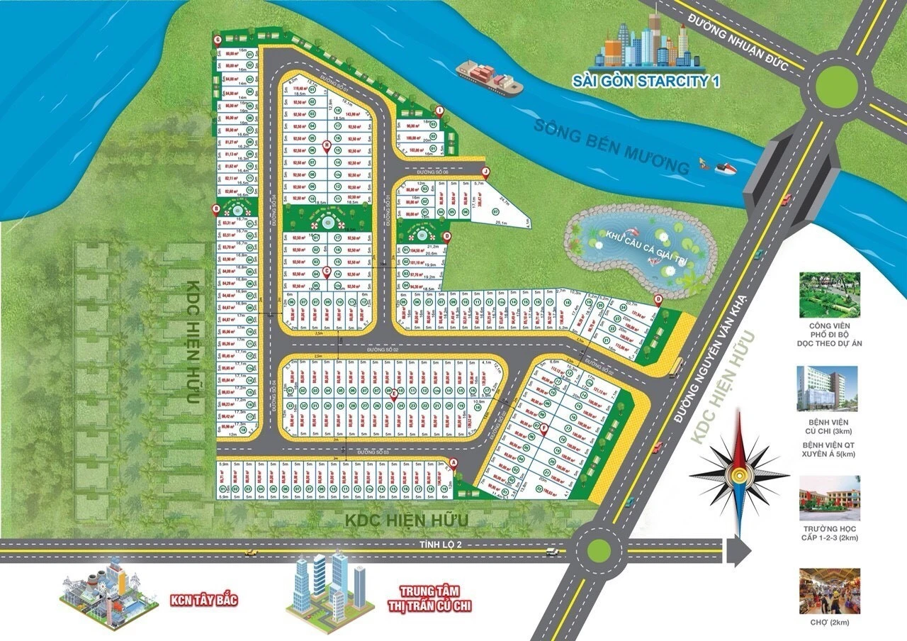 Khu dân cư Gia Long được phát triển trên diện tích 6,6 ha