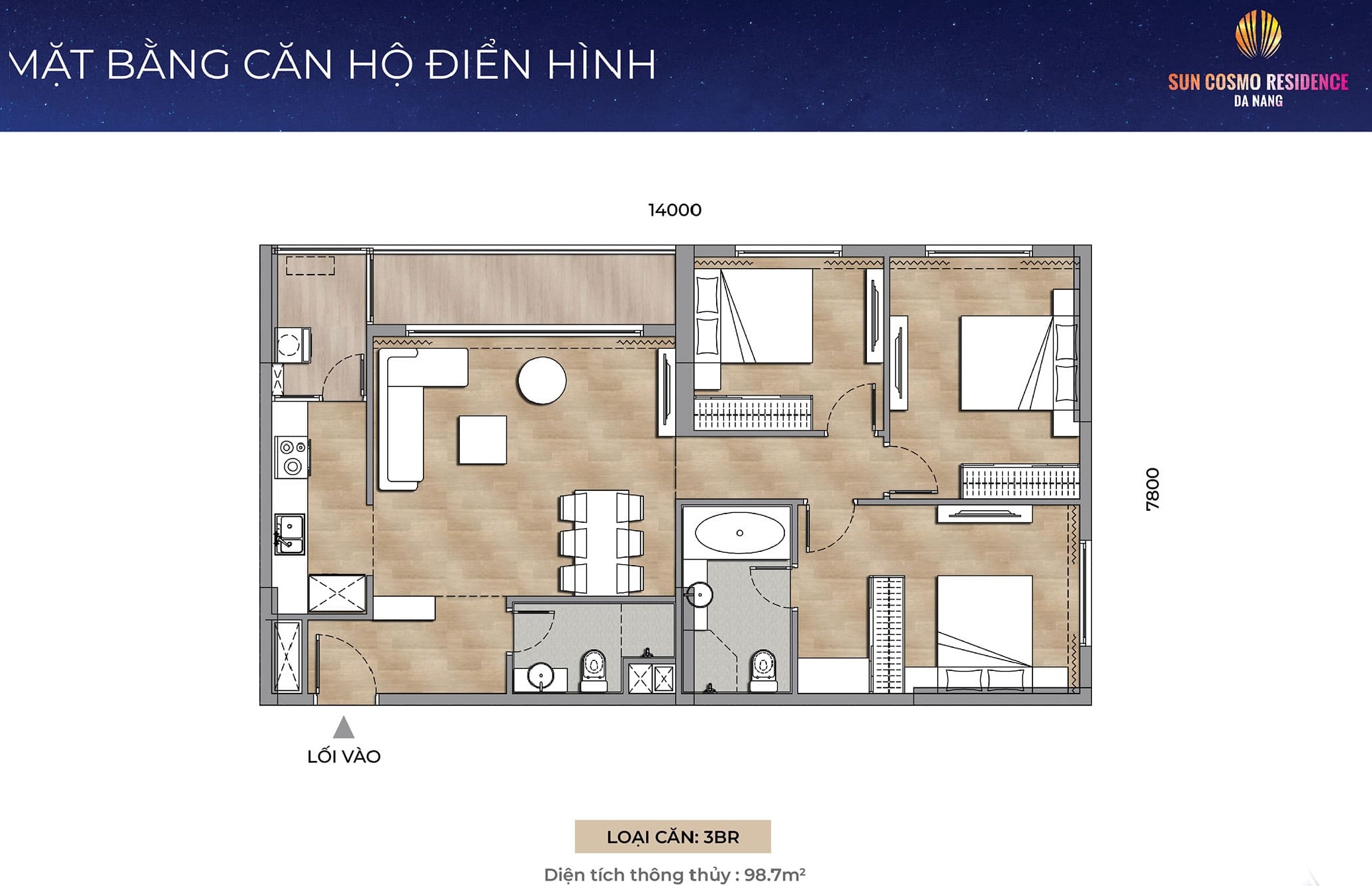 Layout thiết kế căn hộ toà P1