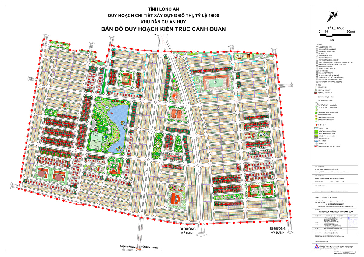 Mặt bằng khu đô thị An Huy Mỹ Việt
