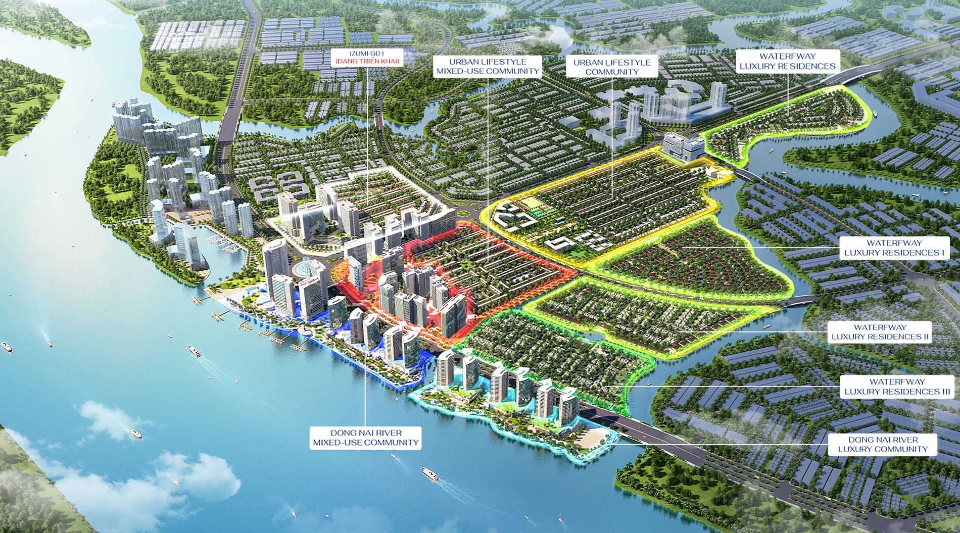 Izumi City được xây dựng theo mô hình “Modern township”