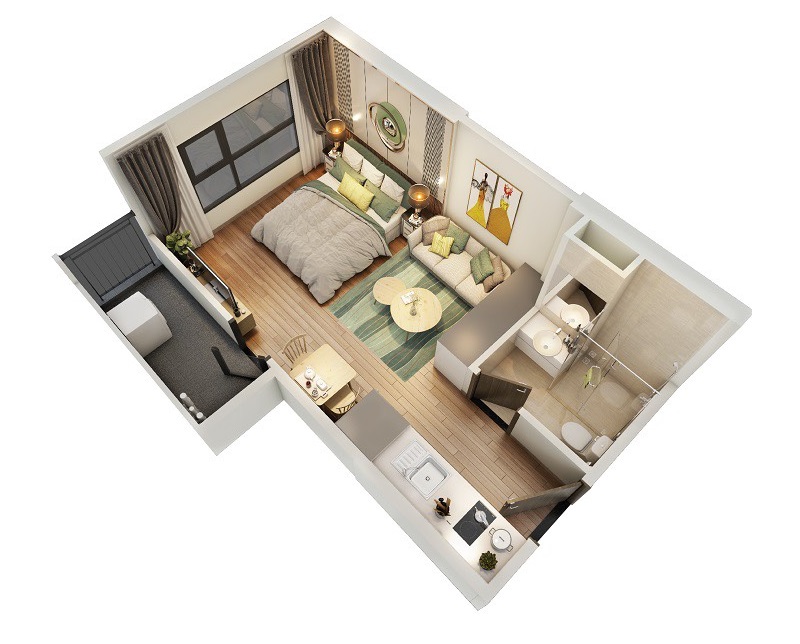Nhộn nhịp thị trường mua – bán và cho thuê căn hộ studio