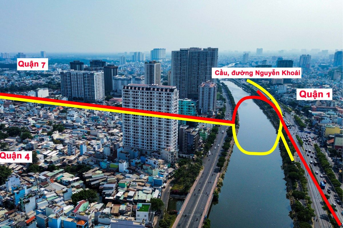 Dự án cầu đường Nguyễn Khoái, quận 4