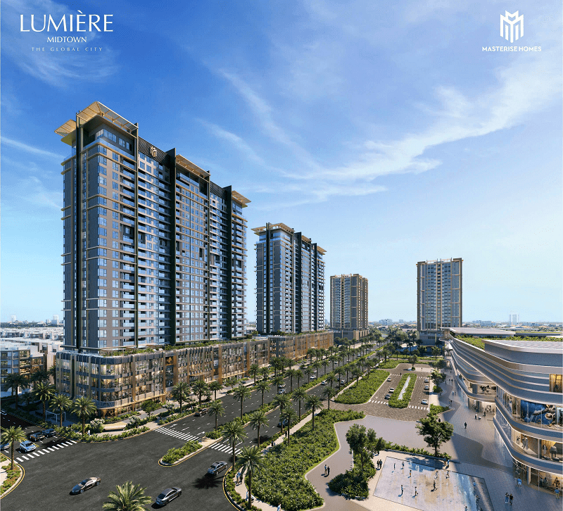 Phối cảnh phân khu LUMIÈRE Midtown Thủ Đức