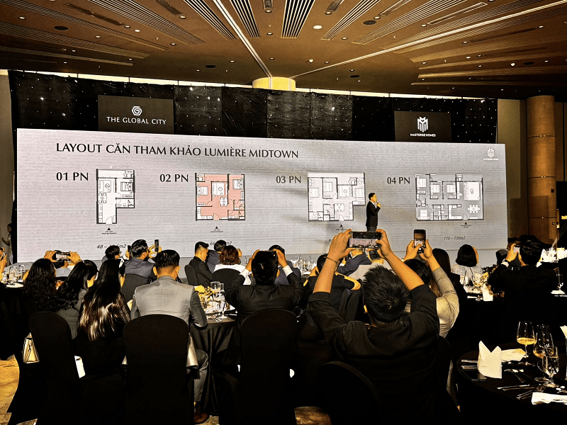 Thiết kế tham khảo sản phẩm căn hộ 1-4 phòng ngủ phân khu LUMIÈRE Midtown