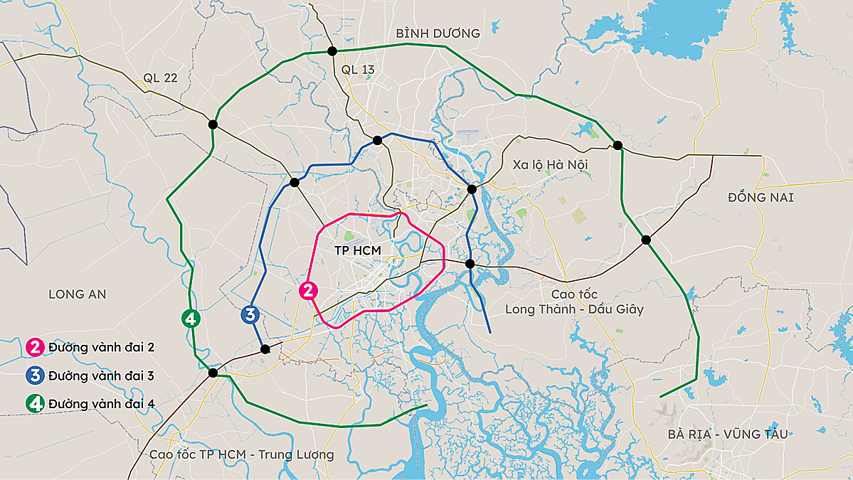 Vành đai 4 TP HCM sẽ khởi công năm 2024 - Báo VnExpress