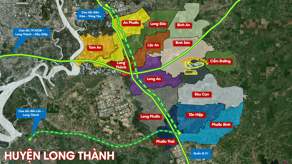 Quy hoạch 5 phân vùng phát triển tại Long Thành, nâng đô thị loại III vào  năm 2030 - CafeLand.Vn...