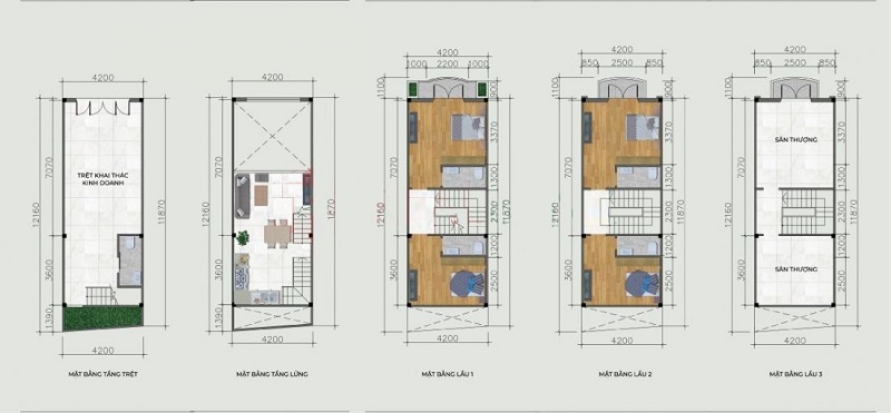 Mặt bằng nhà phố