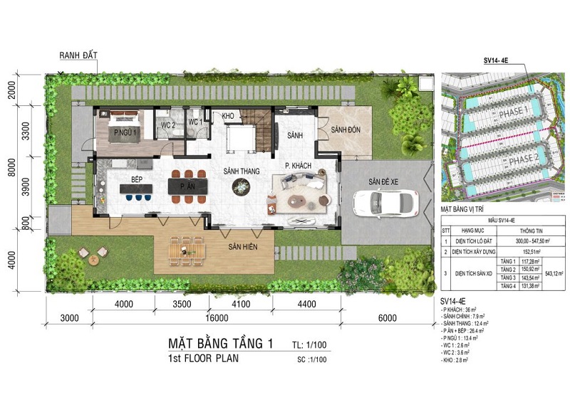 Mẫu biệt thự đơn lập SV14-4E