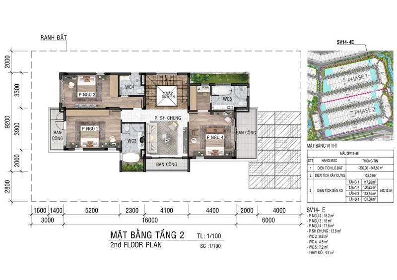 Mẫu biệt thự đơn lập SV14-4E