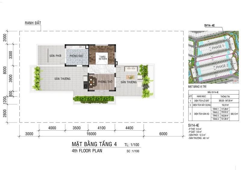 Mẫu biệt thự đơn lập SV14-4E