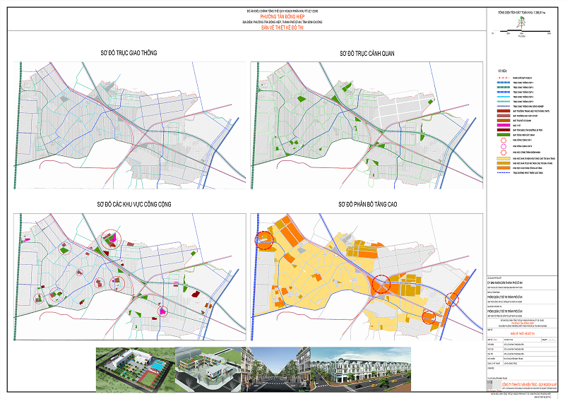 Bản vẽ thiết kế đô thị phường Tân Đông Hiệp tỷ lệ 1/2000