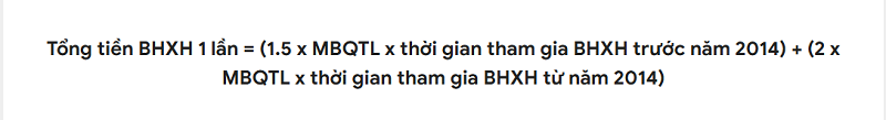 Cách tính bảo hiểm xã hội 1 lần của người tham gia BHXH bắt buộc