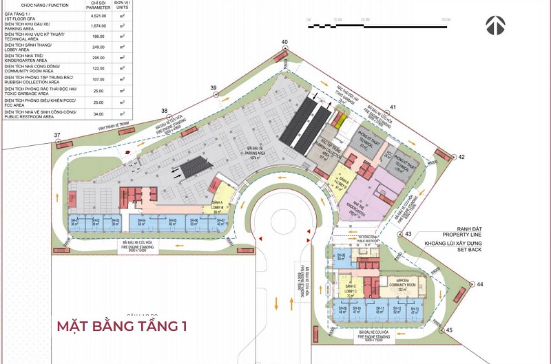 Mặt bằng tầng 1