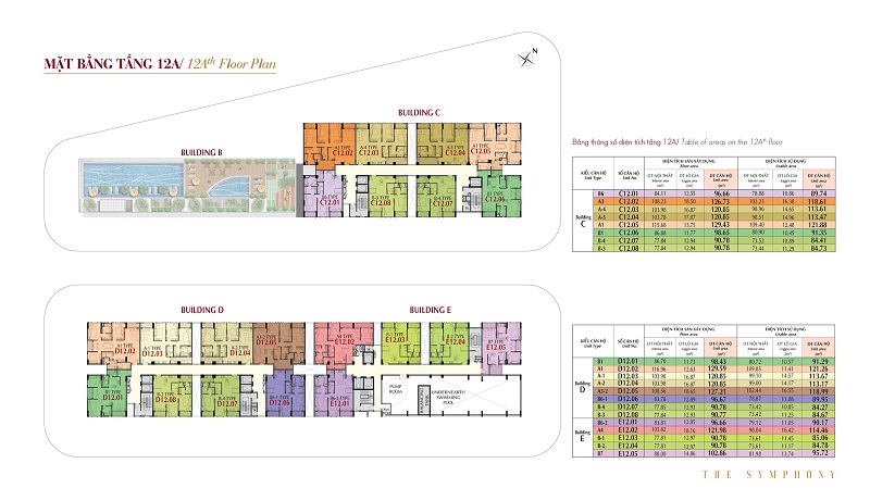 Mặt bằng tầng 12A