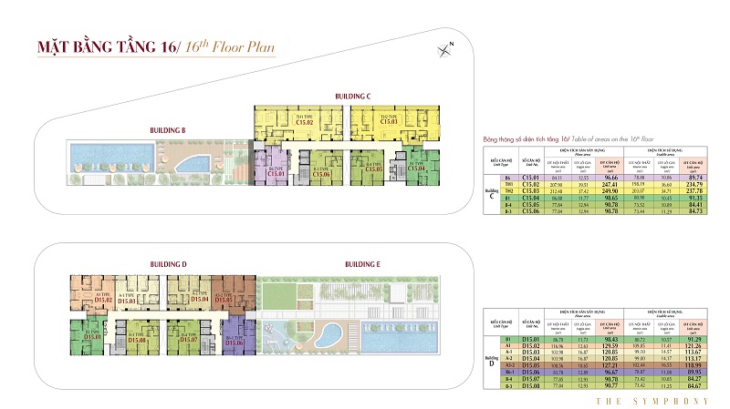 Mặt bằng tầng 16