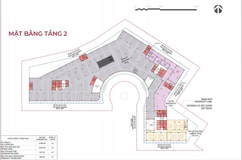 Mặt bằng tầng 2