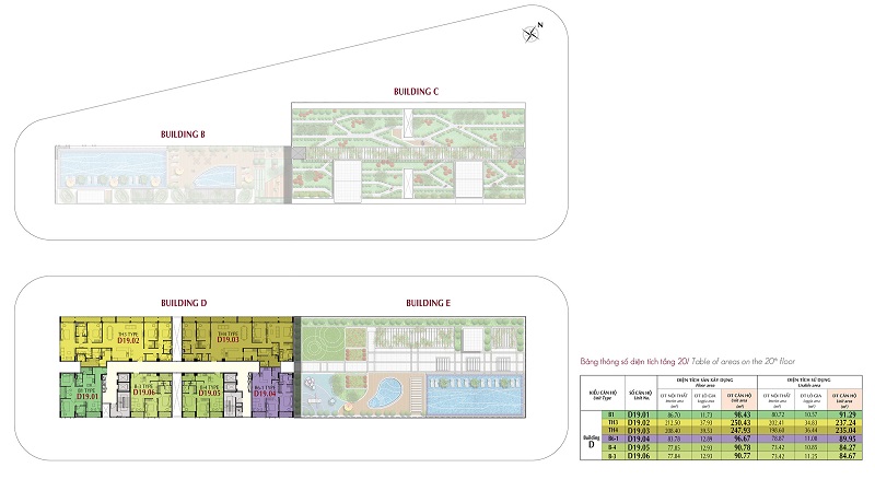 Mặt bằng tầng 20