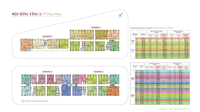 Mặt bằng tầng 5