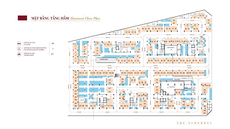 Mặt bằng tầng hầm