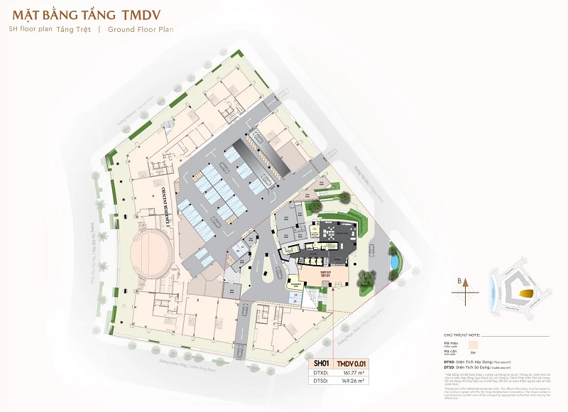 Mặt bằng tầng 1