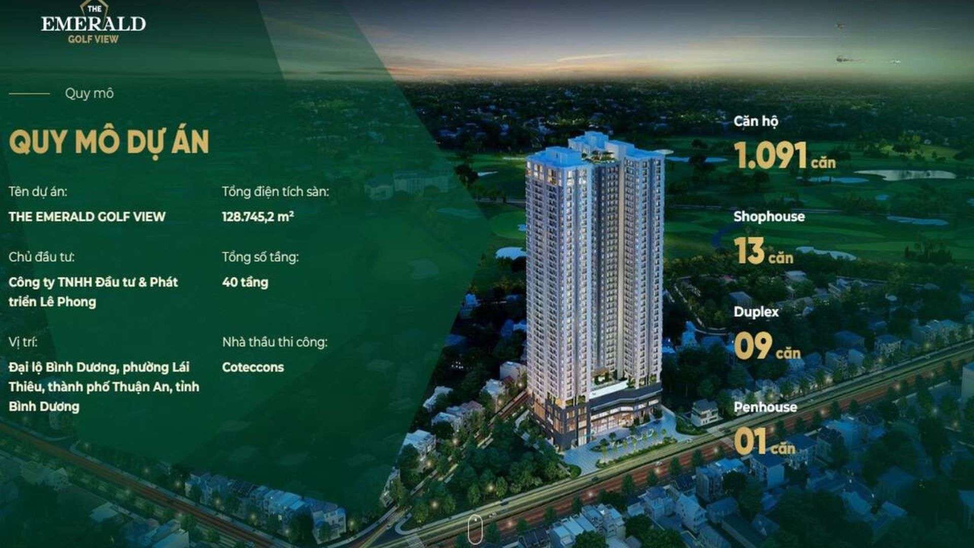 Căn hộ The Emerald Golf View 